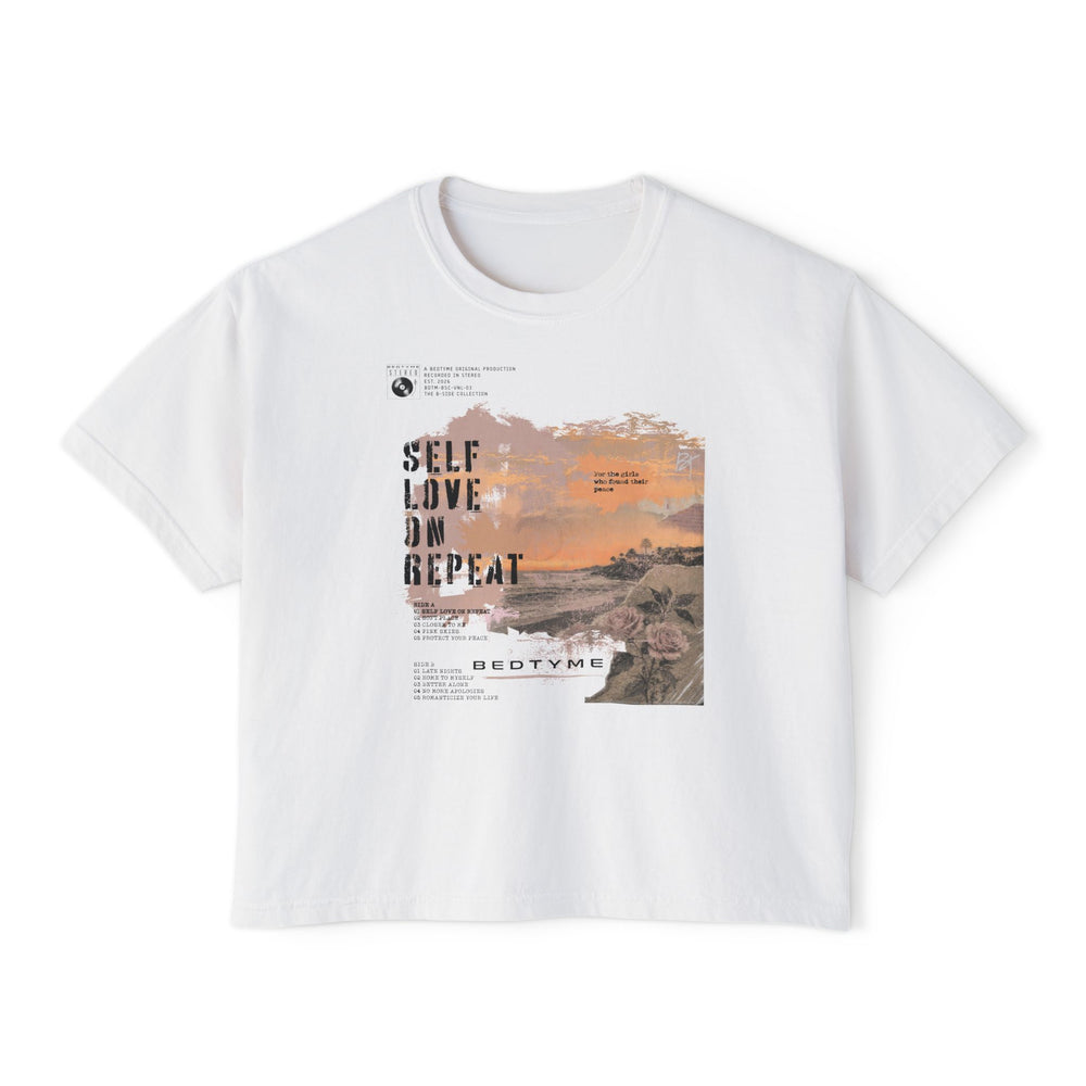 Boxy Tee - Self Love Repeat Graphic – alternate