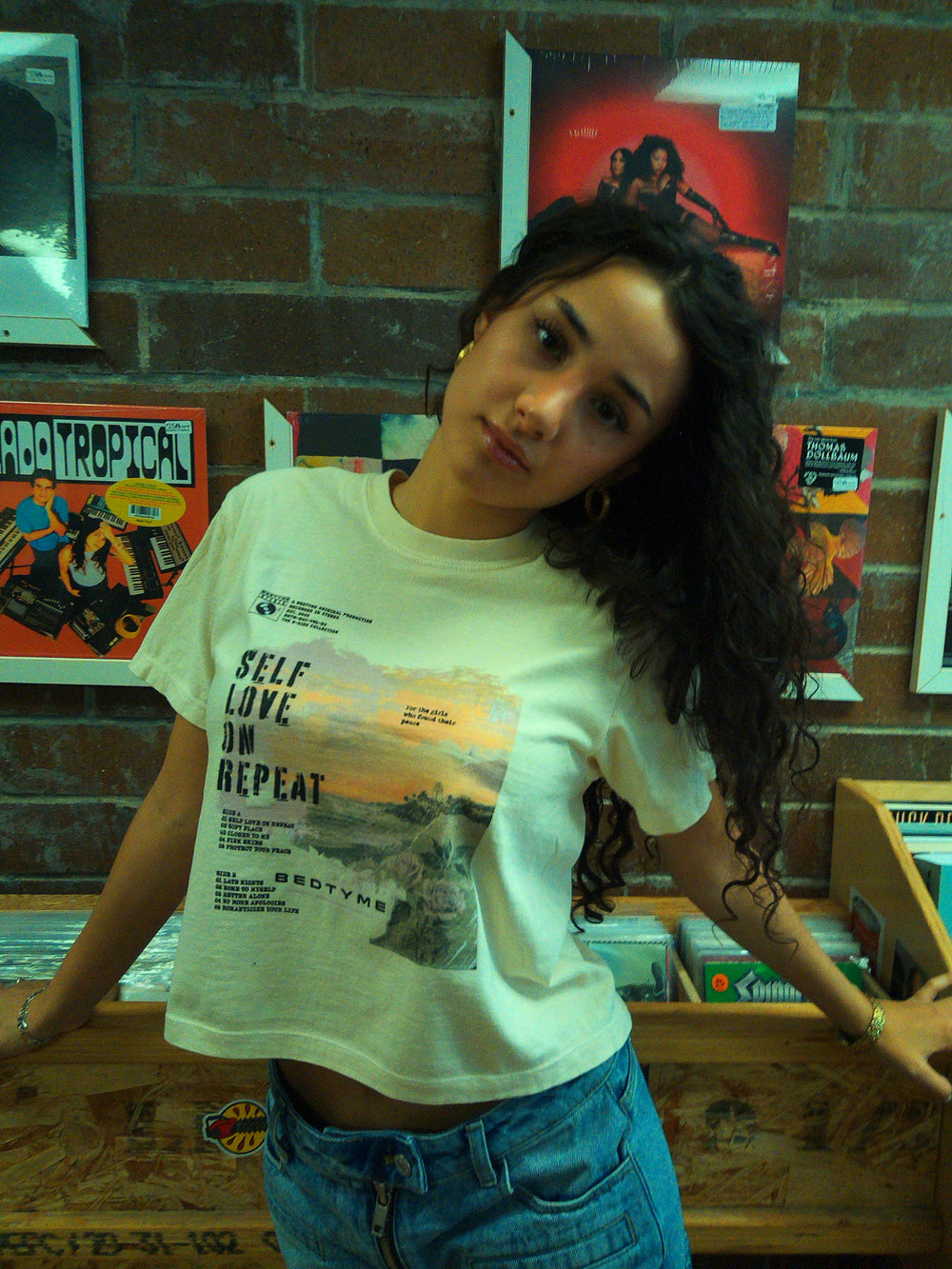 Boxy Tee - Self Love Repeat Graphic
