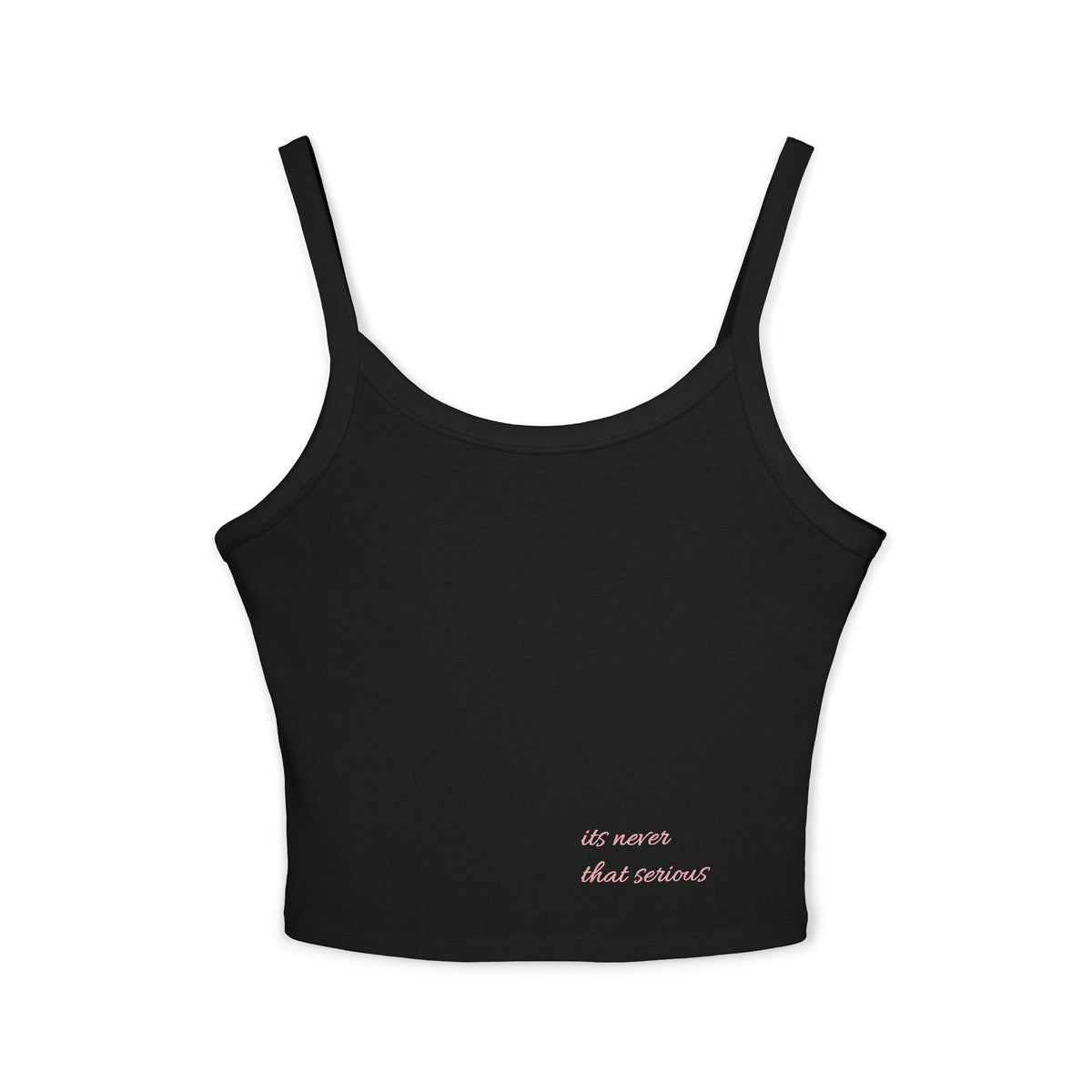 BEDTYME Spaghetti Crop Tank - its never that serious