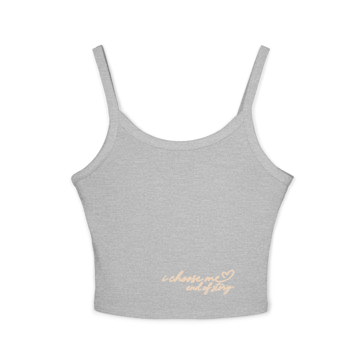 BEDTYME Spaghetti Crop Tank - i choose me end of story