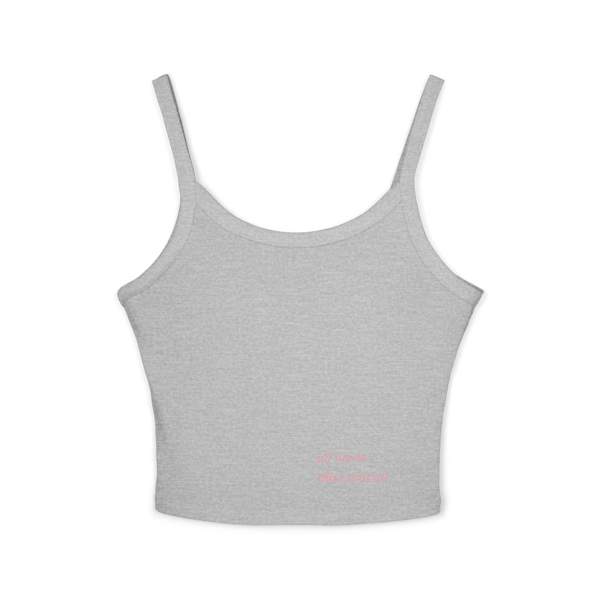 BEDTYME Spaghetti Crop Tank - its never that serious