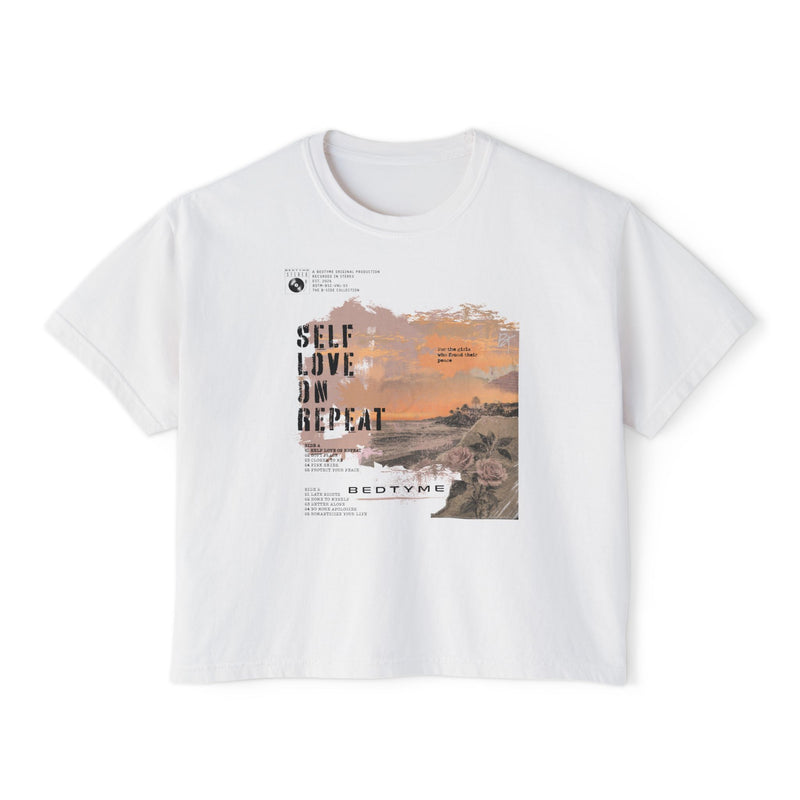 Boxy Tee - Self Love Repeat Graphic – alternate