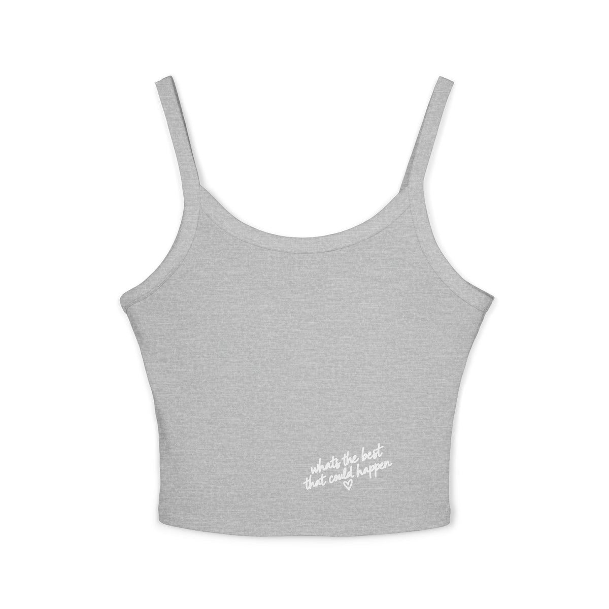 Spaghetti Crop Tank — whats the best that could happen