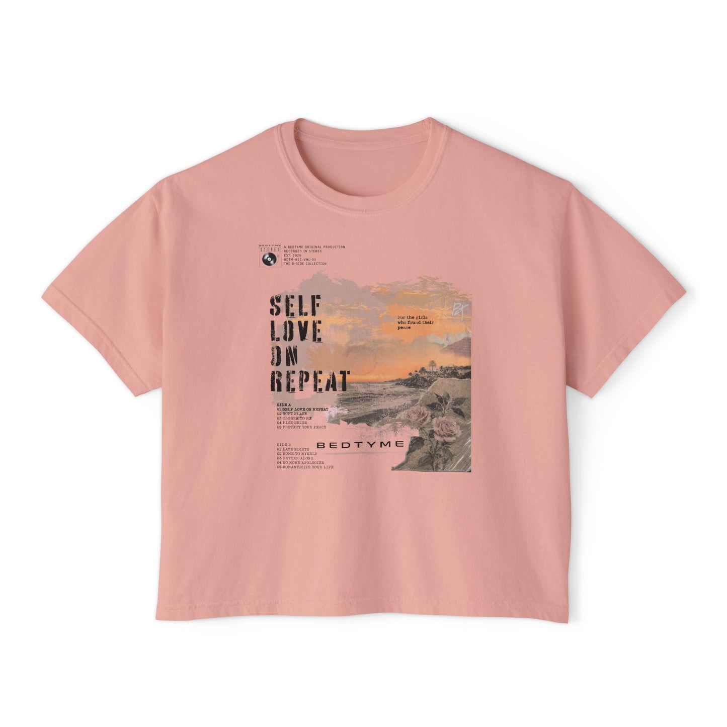 Boxy Tee - Self Love Repeat Graphic