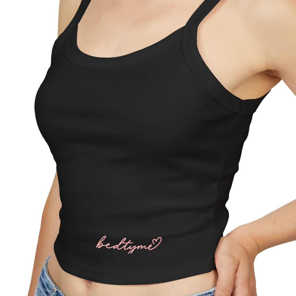 BEDTYME Spaghetti Crop Tank