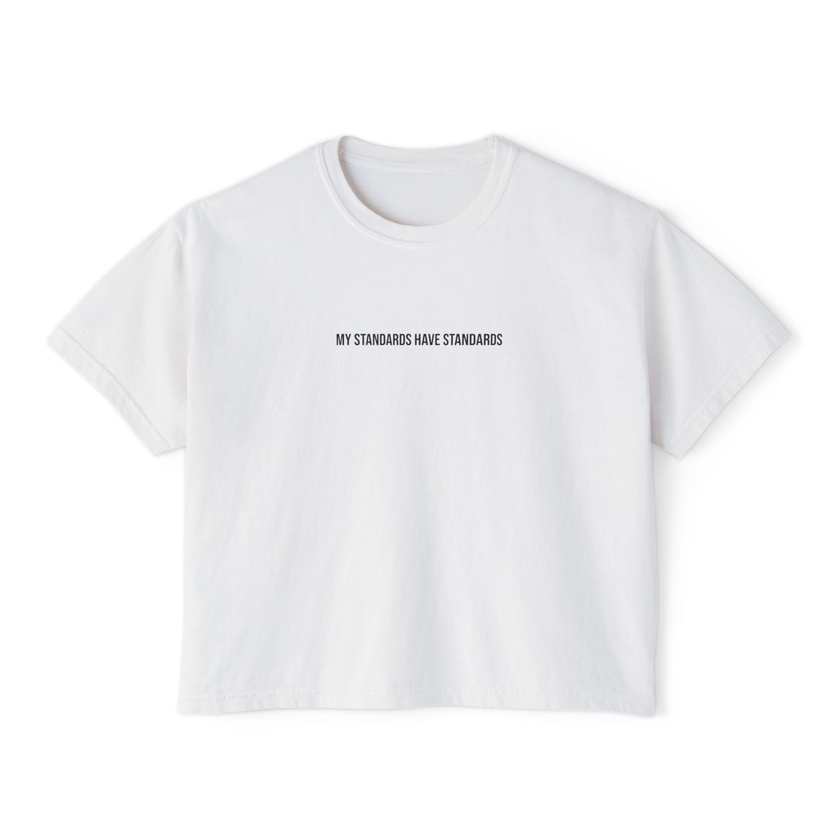 Boxy Tee - my standards have standards