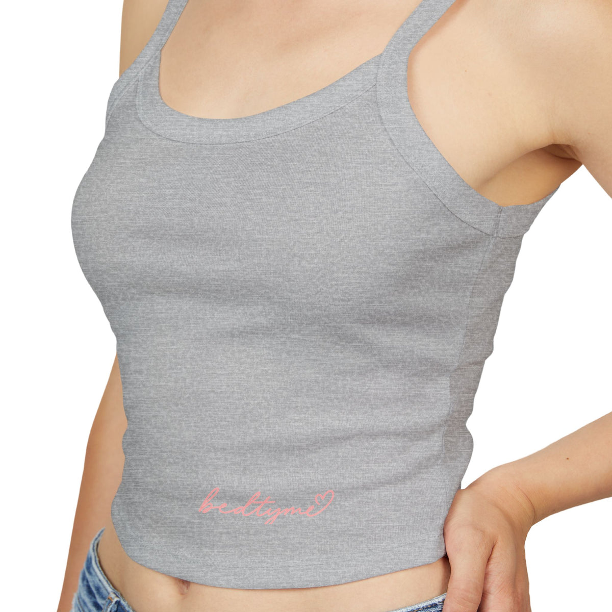BEDTYME Spaghetti Crop Tank