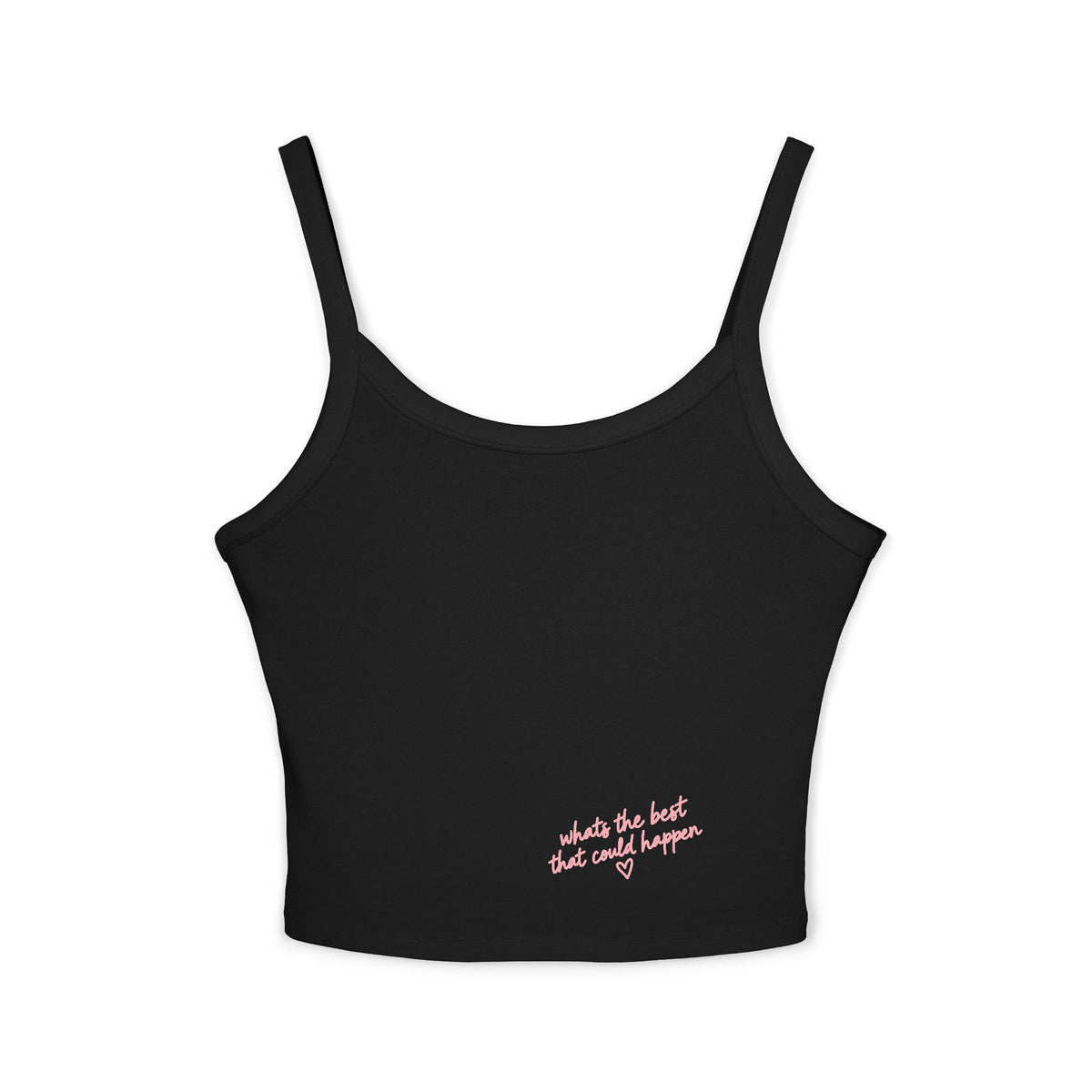 Spaghetti Crop Tank — whats the best that could happen