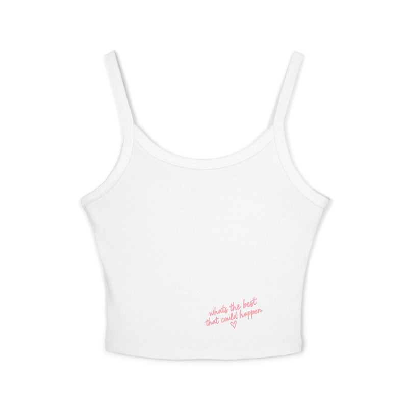 Spaghetti Crop Tank — whats the best that could happen