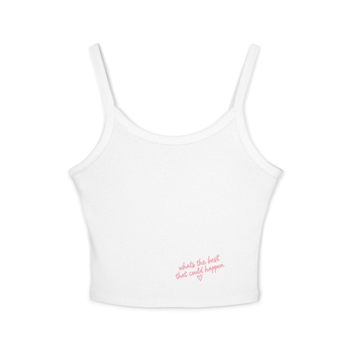 Spaghetti Crop Tank — whats the best that could happen