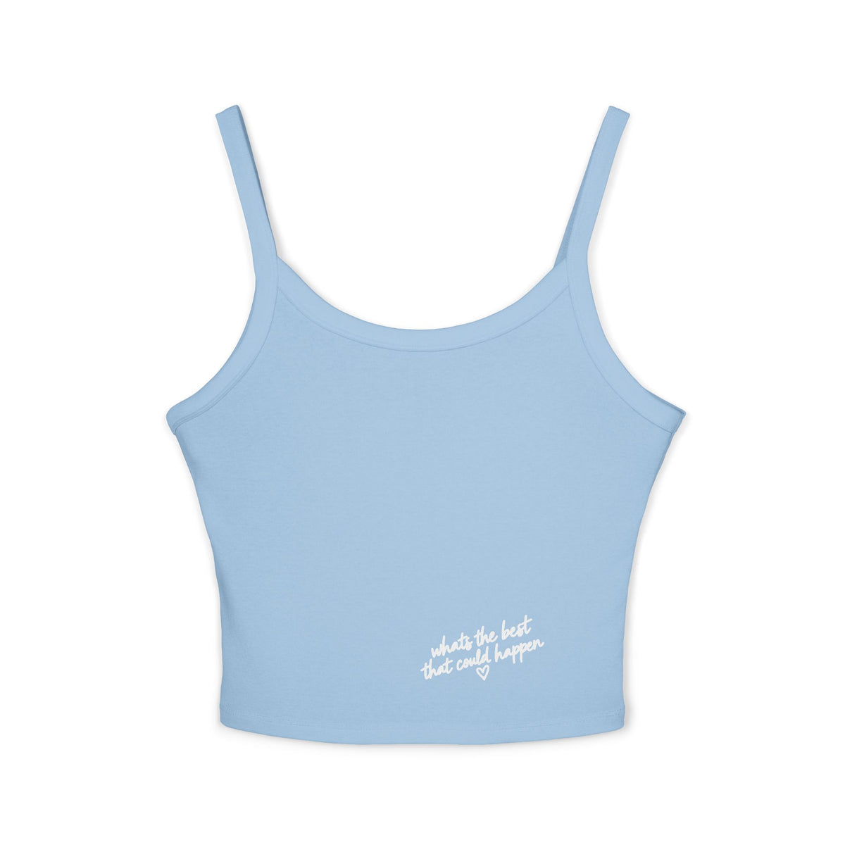 Spaghetti Crop Tank — whats the best that could happen