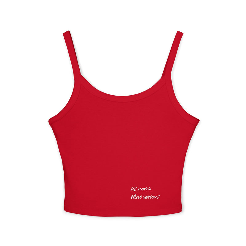 BEDTYME Spaghetti Crop Tank - its never that serious