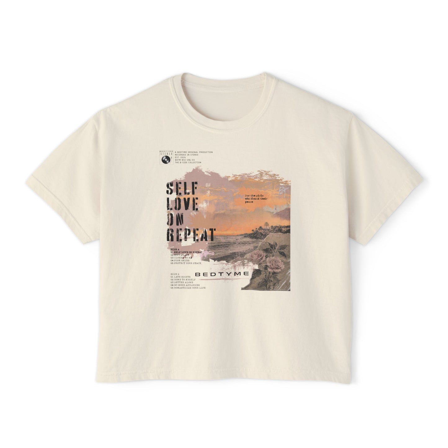 Boxy Tee - Self Love Repeat Graphic
