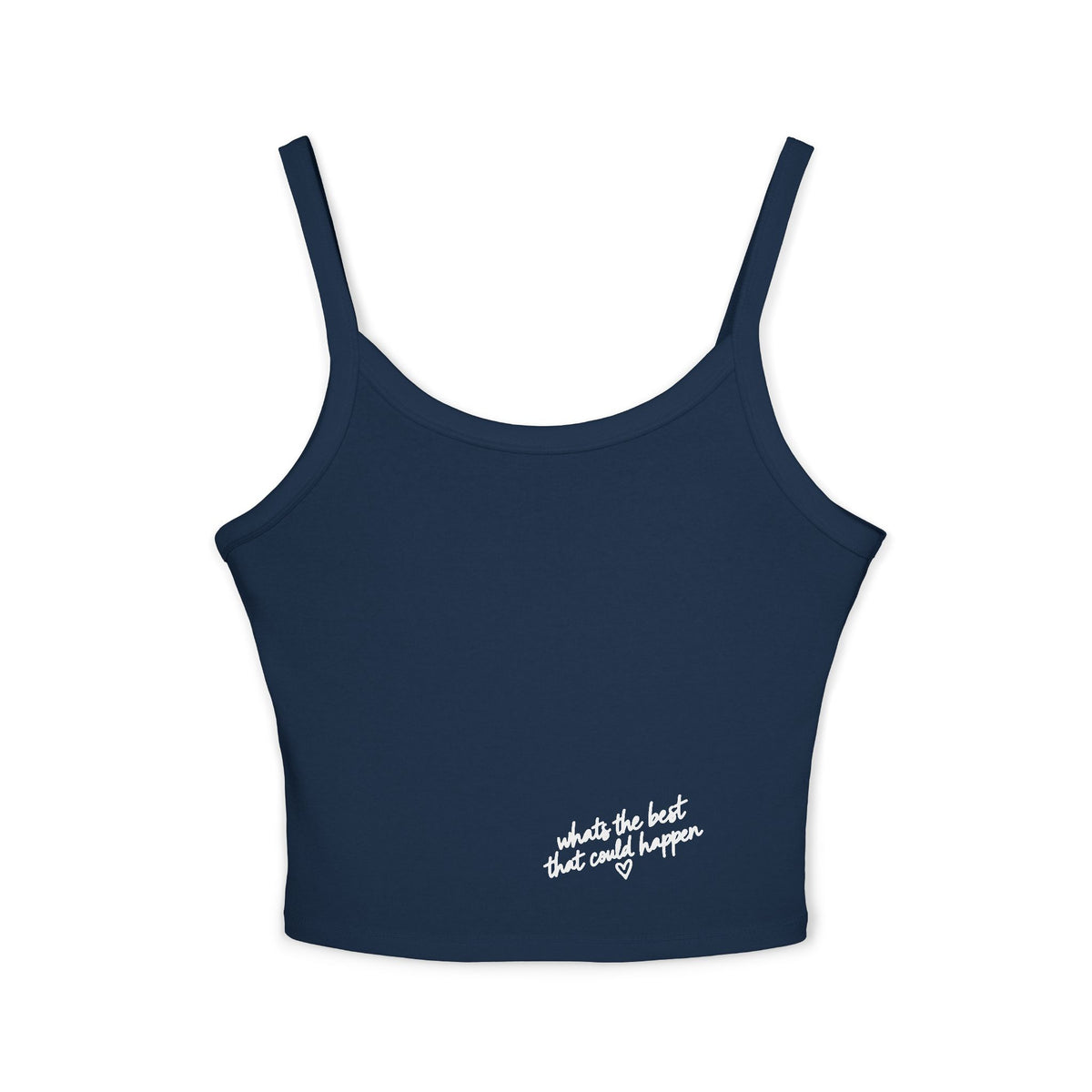 Spaghetti Crop Tank — whats the best that could happen