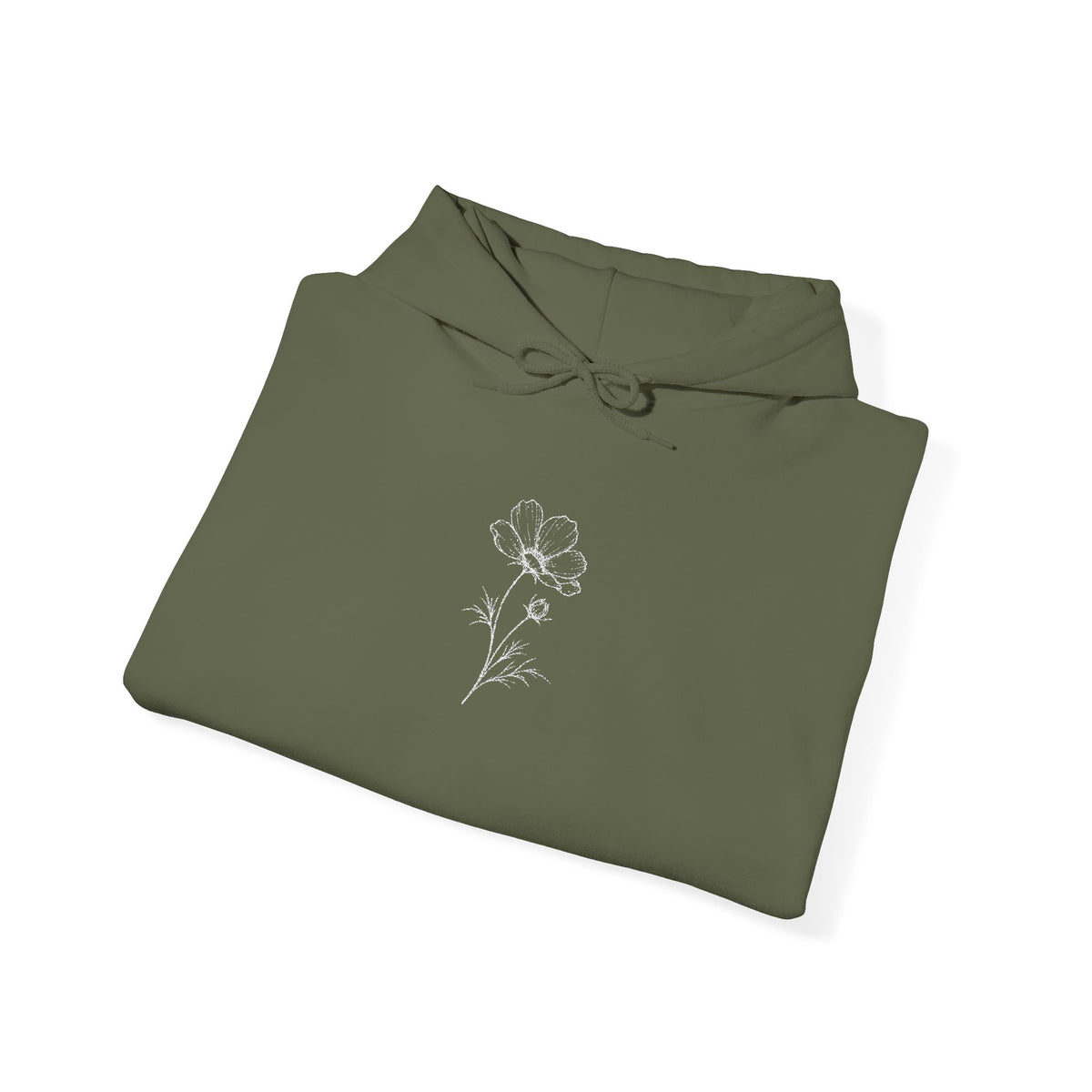 Cosmos Flower Heavy Hoodie (embroidery)