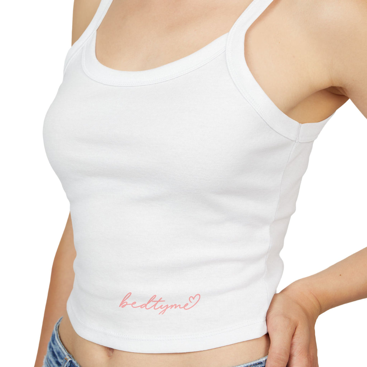 BEDTYME Spaghetti Crop Tank